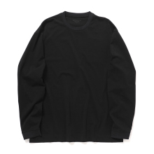 KANEMASA PHIL. / カネマサフィル | 36G High Twist LS Tee - Black