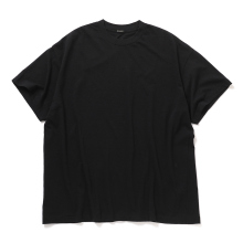 COMOLI / コモリ | コットンメッシュ 半袖Tシャツ - Black