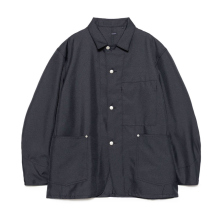 nanamica / ナナミカ | Polyester Twill Coverall Jacket - Dark Navy
