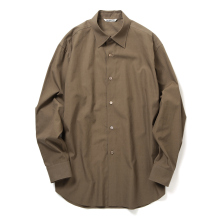 AURALEE / オーラリー | WASHED FINX TWILL SHIRT (レディース) - Brown