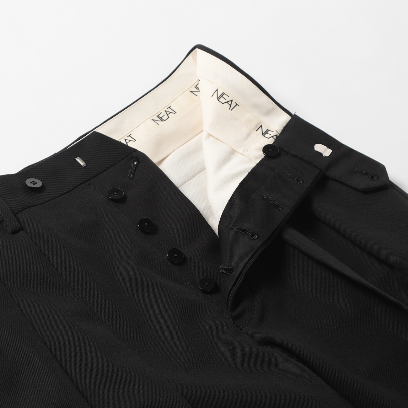 Cotton Twill Standard - Black ボタンフライ使用