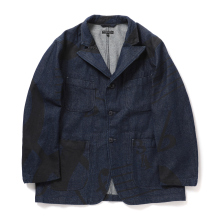 ENGINEERED GARMENTS / エンジニアドガーメンツ | Bedford Jacket - Music Note Print 12oz Denim - Indigo