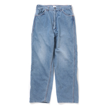 CIOTA / シオタ | Denim Painter Pants - Medium Dark Blue Damage