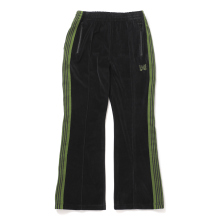 Boot-Cut Track Pant - C/PE Velour - Black