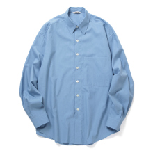 WASHED FINX TWILL BIG SHIRT (メンズ) - Blue