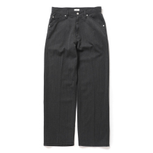 YOKE / ヨーク | Twisted Gabardine 5P Straight Pants - Black