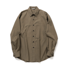 WASHED FINX TWILL BIG SHIRT (メンズ) - Brown