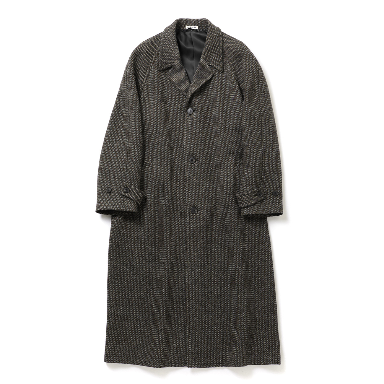 ALPACA WOOL SILK TWEED SOUTIEN COLLAR COAT (メンズ)