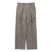 AURALEE / オーラリー | SUPER LIGHT WOOL TWO-TUCK SLACKS (メンズ) - Top Brown