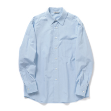 AURALEE / オーラリー | FINX LIGHT WEATHER CHAMBRAY SHIRT (メンズ) - Sax Blue Chambray