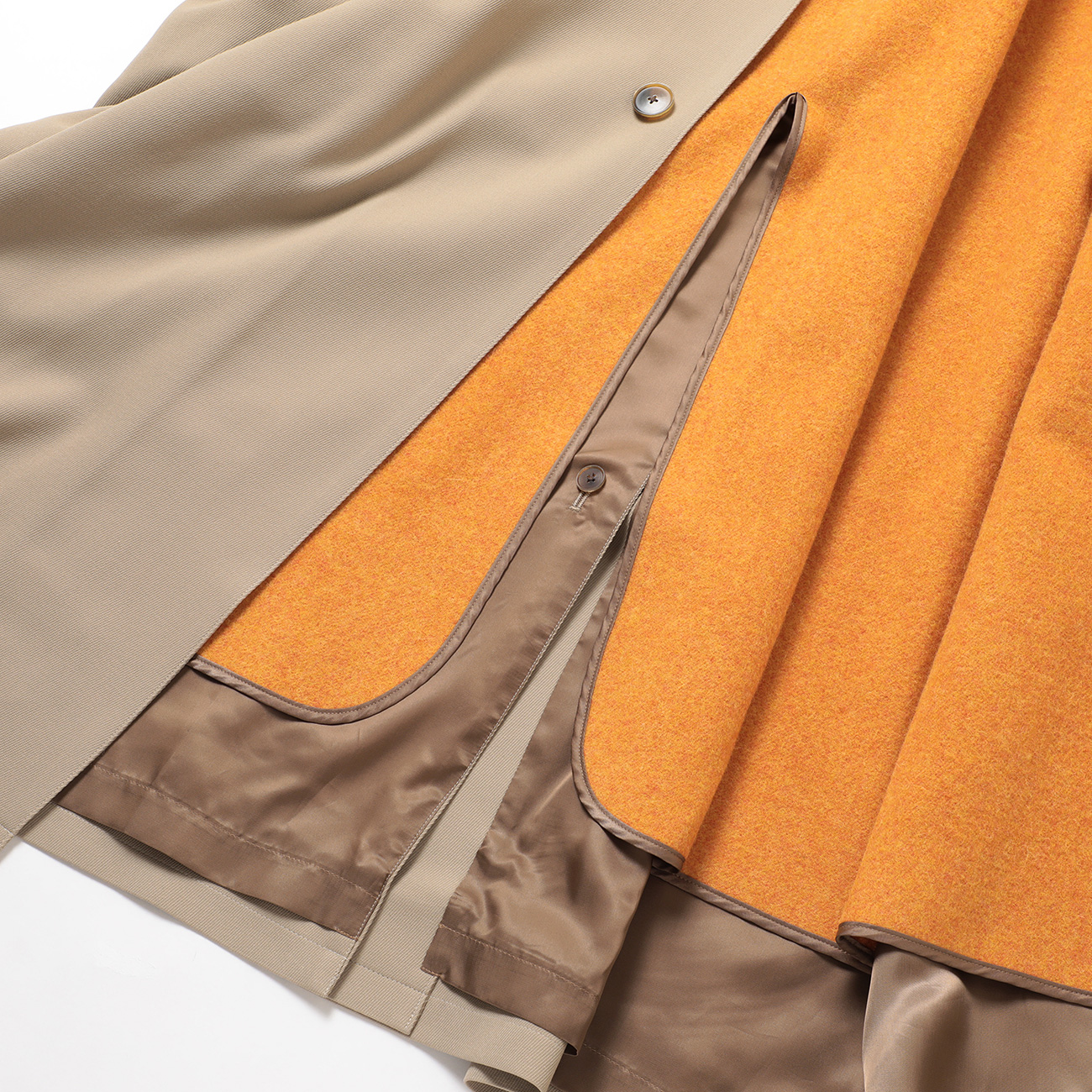 ULTRA FINE WOOL TWILL WOOL-LINED COAT ライナーあり