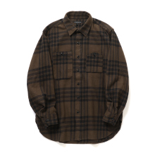 ENGINEERED GARMENTS / エンジニアドガーメンツ | Work Shirt - Cotton Flannel Plaid - Brown/Black