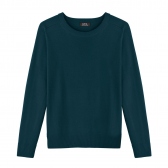 A.P.C. / 薄手メリノウールクルーネックセーター - Blue