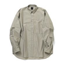 DAIWA PIER39 / ダイワピア39 | TECH REGULAR COLLAR SHIRT L/S STRIPE - Lt.Brown