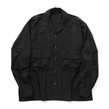 DAIWA PIER39 / ダイワピア39 | TECH SPORTS OPEN COLLAR SHIRT L/S SOLID - Black