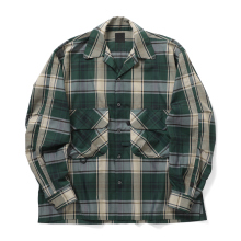 DAIWA PIER39 / ダイワピア39 | TECH SPORTS OPEN COLLAR SHIRT L/S BIG TARTAN - D.Green