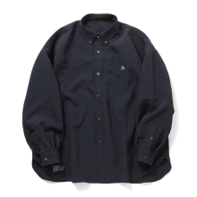 FreshService / フレッシュサービス | DRY WASHER POPLIN L/S B.D SHIRT - Navy
