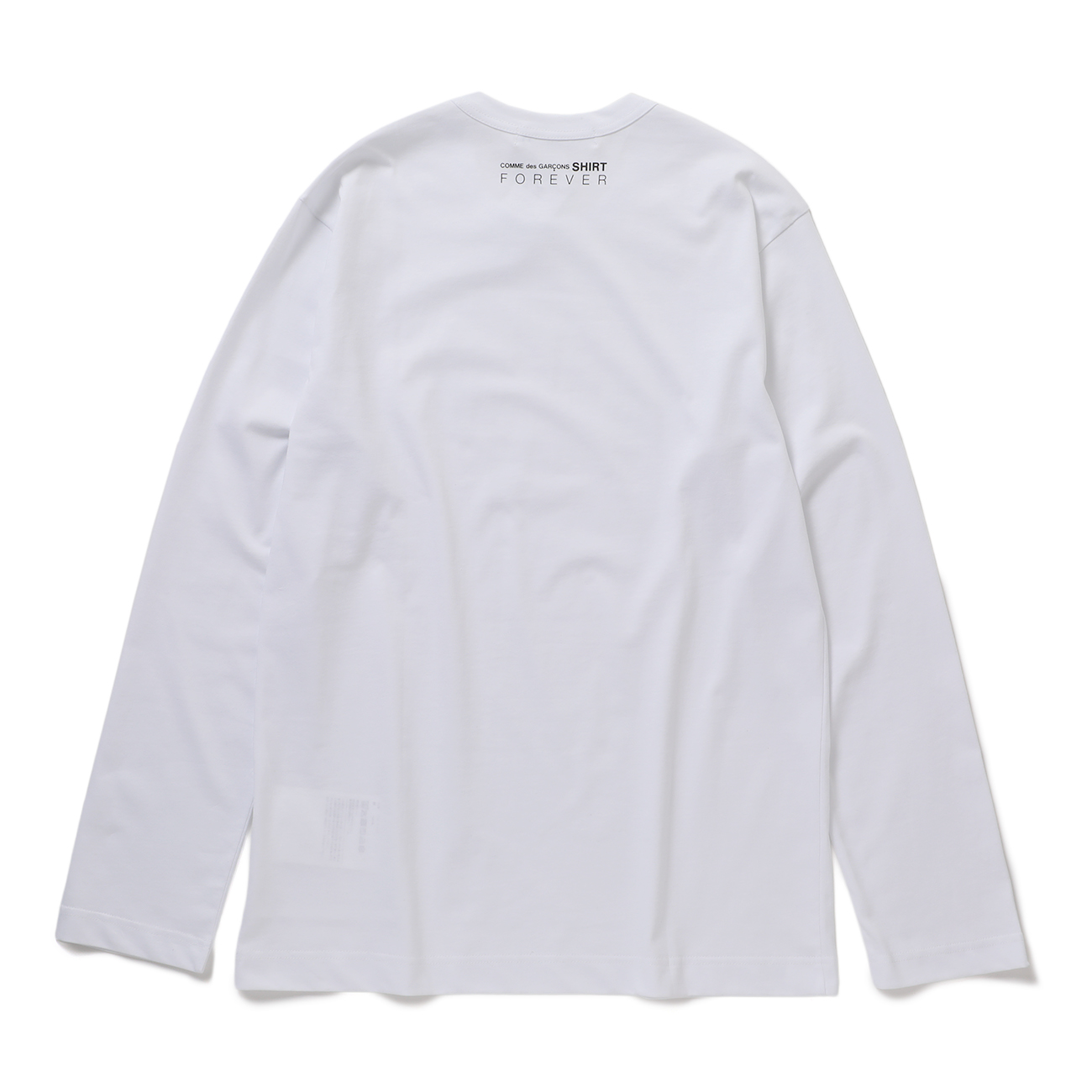 cotton jersey plain CDG SHIRT black logo at front