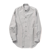 FUJITO / フジト | Snap B.D Shirt - Charcoal Stripe