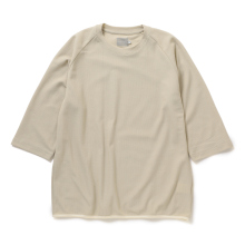 SEED STITCH KNIT TEE (Q/S) - Ivory