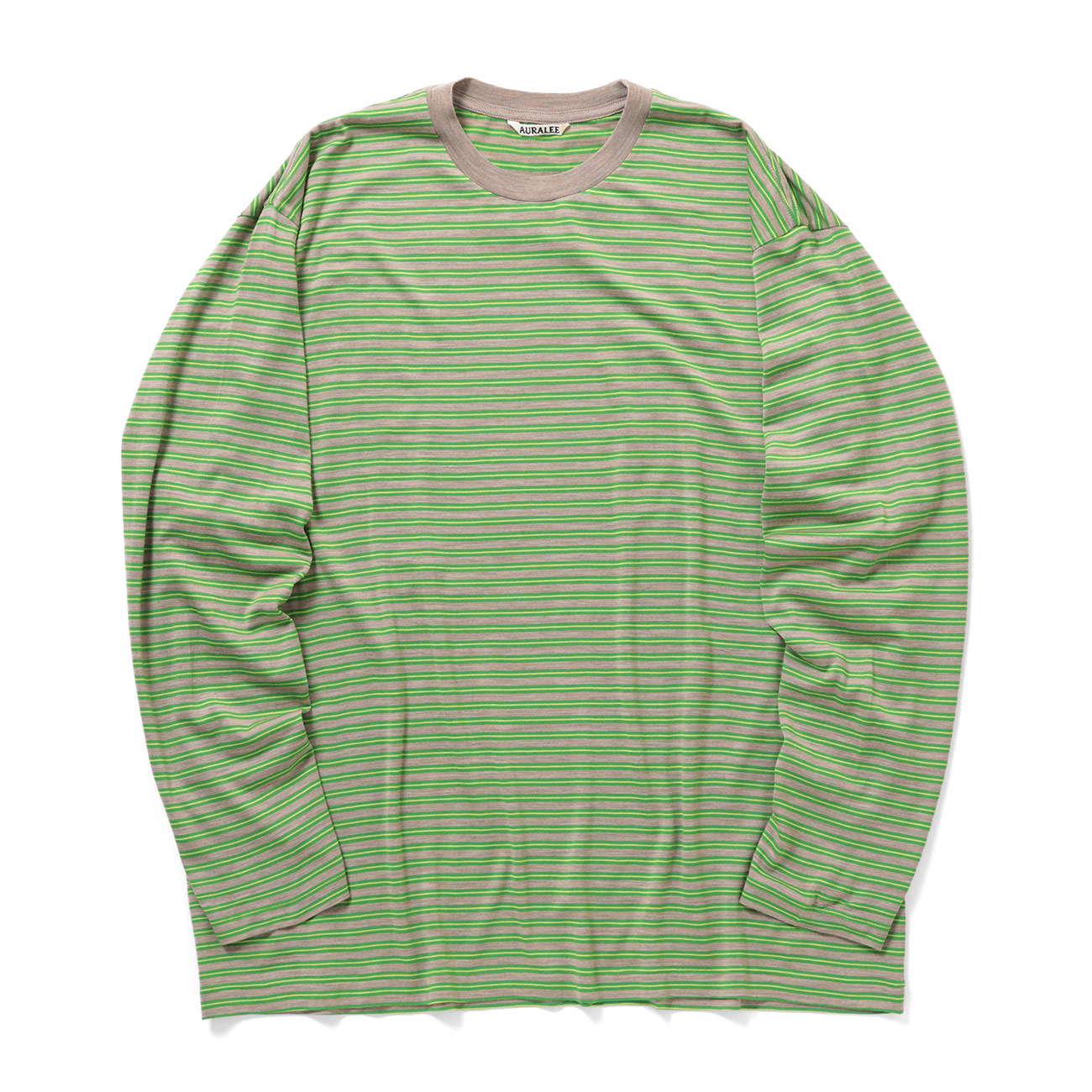 SOFT SMOOTH WOOL STRIPE JERSEY L/S TEE