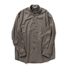 AURALEE / オーラリー | SUPER LIGHT WOOL SHIRT (メンズ) - Top Brown
