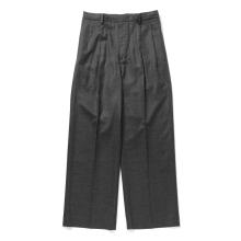 AURALEE / オーラリー | SUPER LIGHT WOOL TWO-TUCK SLACKS (レディース) - Top Charcoal