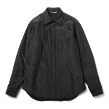 AURALEE / オーラリー | QUILTED LIGHT SILK COTTON SHIRT (レディース) - Ink Black