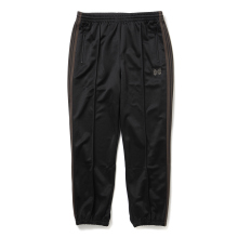 Zipped Track Pant - Poly Smooth - Black