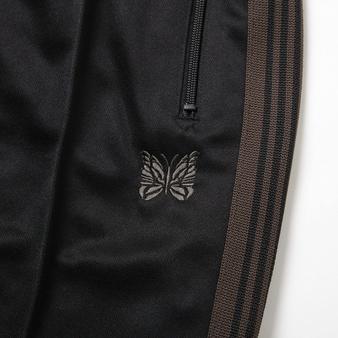 Needles / Zipped Track Pant - Poly Smooth ロゴとサイドライン