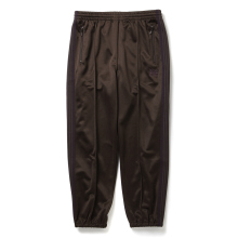 Zipped Track Pant - Poly Smooth - Dk.Brown