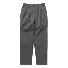 SOLID DOUBLE-KNIT TAPERED PANTS - Flint Gray