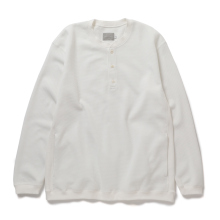 HONEYCOMB HENRY-NECK TEE - White