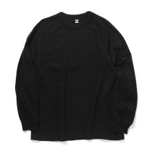 blurhms / ブラームス | Co/Silk Nep Raglan Tee - Black