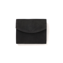 Post Production / ポストプロダクション | Flap Wallet / Horse Nuback - Vintage Black
