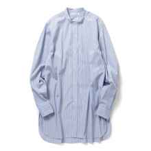 HEUGN / ユーゲン | Rob Band collar Blue Stripe - Sax Blue