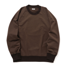 KANEMASA PHIL. / カネマサフィル | 36G Raglan Pullover - Brown sulfur dye