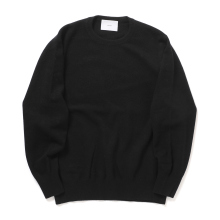 ssstein / シュタイン | EXTRA FINE WOOL KNIT CREW NECK LS - Black