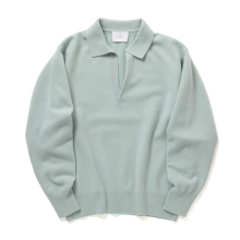 ssstein / シュタイン | EXTRA FINE WOOL KNIT SKIPPER - Sax