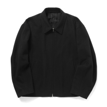 ssstein / シュタイン | WOOL CASHMERE ZIP SHORT JACKET - Black