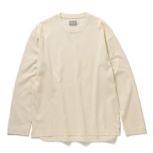 AGED COTTON TEE (L/S) - Ivory