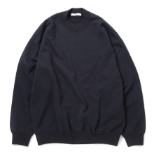 ORGANIC COTTON BLEND HEAVY WEIGHT FLEECE CREW NECK - Navy