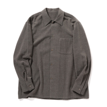 URU / ウル | SHIRTS - REGULAR COLLAR L/S SHIRTS - L.Brown