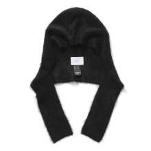 ssstein / シュタイン | CASHMERE SHAGGY BALACLAVA - Black
