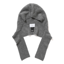 ssstein / シュタイン | CASHMERE SHAGGY BALACLAVA - Grey