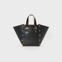 assemble hand bag wide S / Black