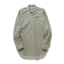 HEUGN / ユーゲン | Alan Satin Stripe - Olive