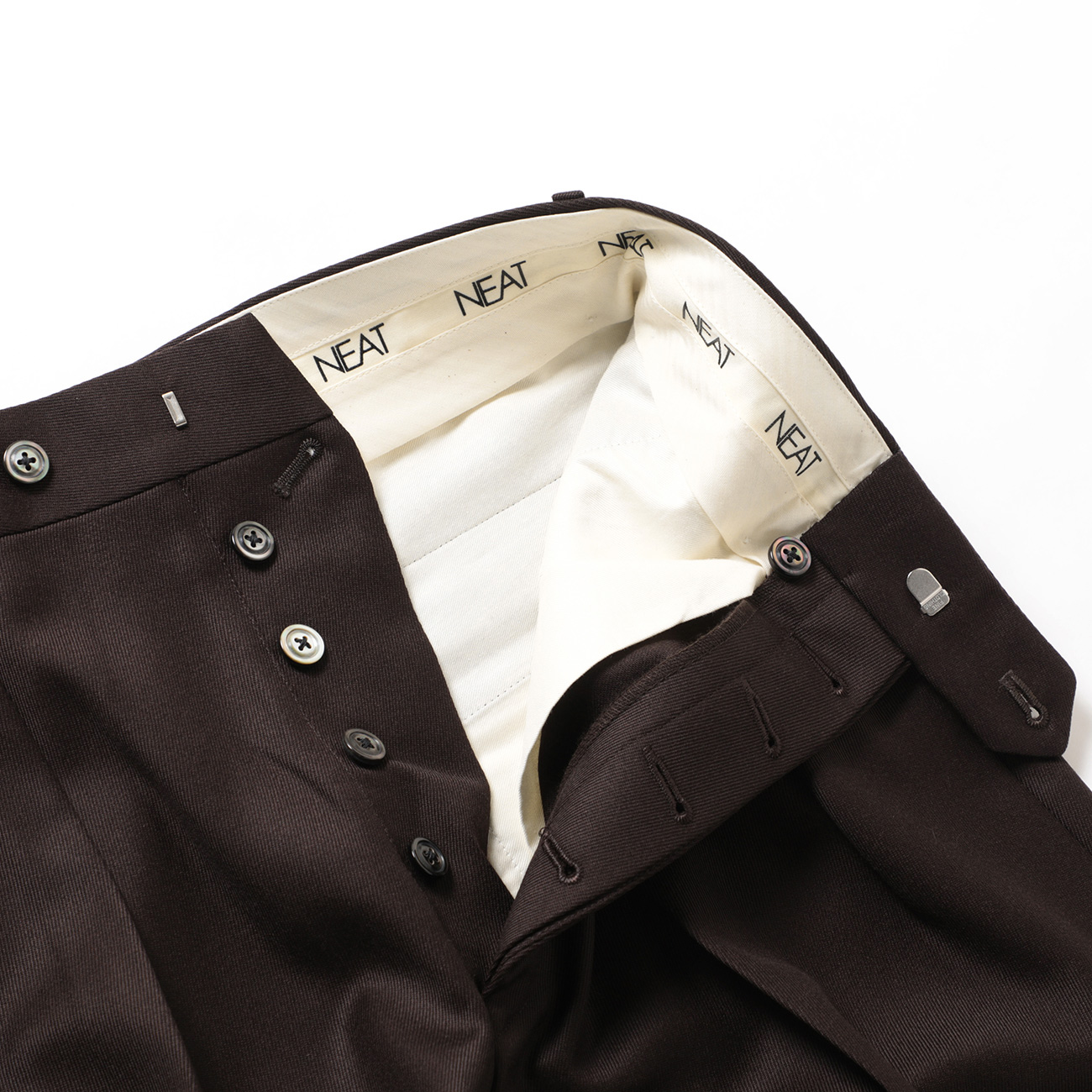 Wool Tricotine Wide ボタンフライ
