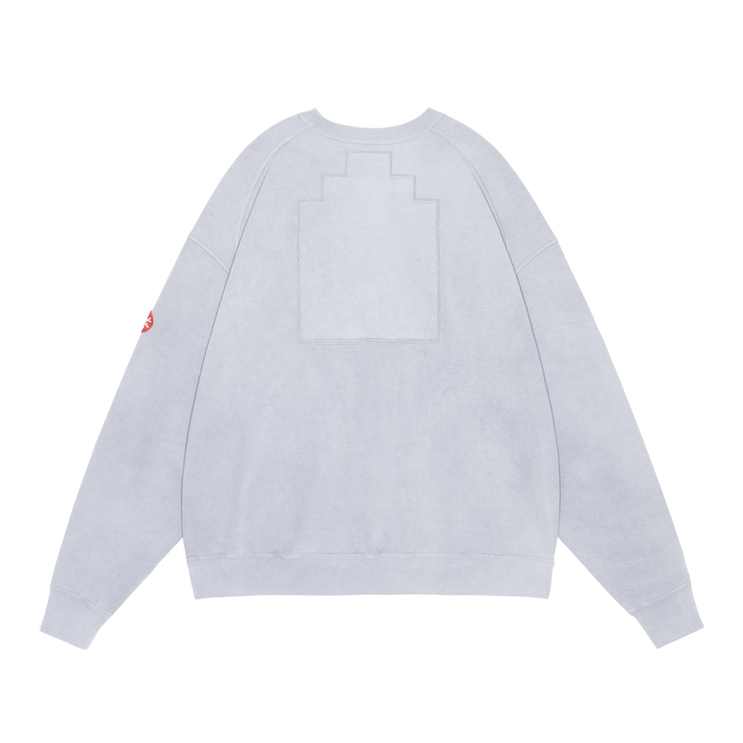 OVERDYE PANEL SHOULDER CREW NECK 背面
