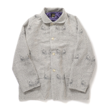 Needles / ニードルズ | Stand Collar Jacket - Papillon Jacquard - Off White